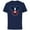Navy, variant on Disney Mickey Mouse Football Helmet #28 Sports - Short Sleeve Cotton T-Shirt for Adults - Customized-Black