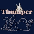 thumbnail image 2 of Boy's Bambi Thumper Line Art  Graphic Tee Navy Blue Large, 2 of 4