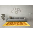 thumbnail image 3 of Ahgly Company Machine Washable Indoor Rectangle Oriental Yellow Traditional Area Rugs, 8' x 12', 3 of 4