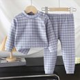 thumbnail image 2 of KPOPLK Toddler Baby Boy Pajamas Set Kids Cotton Sleepwear 2 Pcs Pjs Long Sleeve Top and Pants for 1-7 Years,Size 4-5 Years, 2 of 4