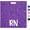 Purple, variant on RN Badge Buddy Card Nurse Nursing Accessories Glitter Purple Horizontal Badge Identification Tags