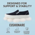 thumbnail image 3 of Cushionaire Fulton Canvas Womens Slip On Sneakers, Lightweight Comfortable Casual Sneakers for Women with Memory Foam, 3 of 12