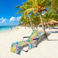 thumbnail image 4 of Beach Chair Cover No Sliding Quick Drying Chaise Lounge Towel, 4 of 6