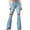 Light Blue-05, variant on REALiKUN Women's Flare Bell Bottom Jeans High Waisted Wide Leg Bootcut Jeans Stretchy Denim Pants