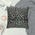 thumbnail image 2 of Nawypu  Premium Decorative Throw Pillow Case African MUD Cloth Print Bogolan Black Tribal Pattern Heavy Weight Fabric Cushion Cover, 2 of 5