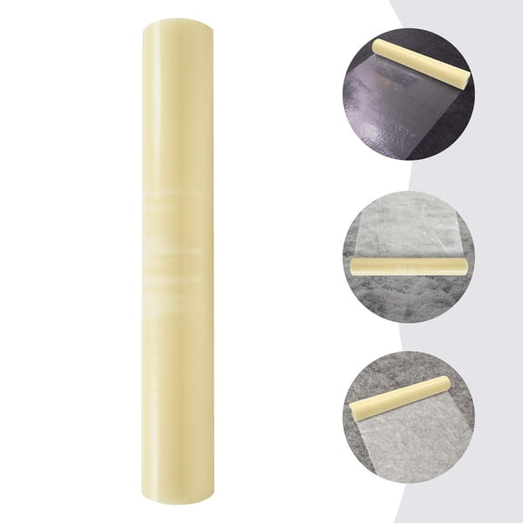 Carpet Protector Film, 36inch x 500 feet, Strong and Durable Carpet Protection Film with Easy Unwind and Clean Removal, Clear Self-Adhesive Surface Protective Film