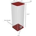 thumbnail image 2 of MCB Charity Donation Box - Ticket Box - 10" Tall Square Acrylic Donation Container, Big Display with Full Print Insert (Clear), 2 of 2