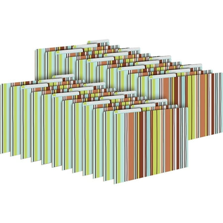 UPC: 0704068039551 | Barker Creek Ribbon by the Yard Letter-Size File Folders 24/Set BC3955