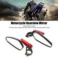 thumbnail image 2 of <p>Handlebar Side Mirrors, Wide View Motorcycle Rearview Mirror Clear Vision  For Motorbike</p>, 2 of 7