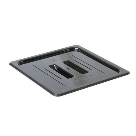 Excellante Half size solid cover for polycarbonate food pan, black, NSF certified, comes in each