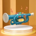 thumbnail image 3 of Educational Toy Musical Wind Trumpet Musical Instrument Musical Instrument Toy Educational Children Kids , Blue Trumpet, 3 of 8