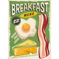 thumbnail image 1 of Cuadro de Madera - Letrero - Desayuno Huevos Menu Eggs Bar Breakfast - REZA VALDES - Retro Oldie Vintage - Pared/Multiusos, 1 of 4