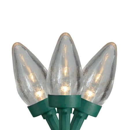 Northlight LED C7 Christmas Lights - Warm White - 20.25 Green Wire - 50ct