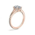 thumbnail image 3 of 0.70 Ct Brilliant Oval Cut Natural Diamond Accents Elegant Halo Ring for Women Solid 18K Rose Gold Size 6, 3 of 8