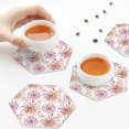 thumbnail image 5 of Kdxio Fireworks Funny Coasters,4 Pcs Leather Coasters,Housewarming Gifts,Protect Furniture from Water Marks Scratch and Damage, 5 of 6