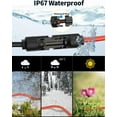 thumbnail image 3 of CoolStuff 30Ft 10AWG Solar Panel Extension Cable 6mm² Solar Extension Wire with IP68 Male and Female Connectors, Durable PV Cable for Home, Boat, Photovoltaic Systems and RV Solar Panels, 3 of 9
