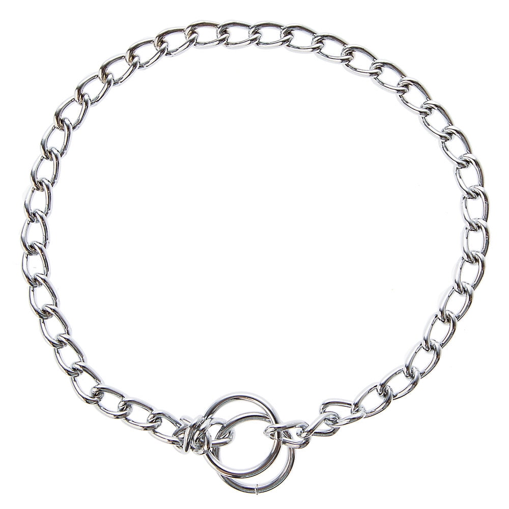 Top Paw Basic 18'' Chrom Chain Dog Collar For Training Medium
