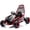 Red, variant on Track Seven 24V Electric Go Kart for Kids, Drift Crazy Cart with 400W Motors, Max 7 Mph, Protective Roll Cage, Metal Frame, 5-Point Harness, Bluetooth, 24V Ride on Toy Car Kart for Kids Aged 6+, Blue