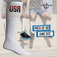 thumbnail image 7 of 48 Pairs Of Yacht & Smith 30 Inch Wholesale Men's Long Tube Socks, Cotton Sport Tube Socks, 7 of 7