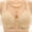 Beige, variant on Front Closure Bras for Older Women Comfortable Breathable Full Coverage Wide Strap Jacquard Side Support Bralettes