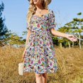 thumbnail image 4 of Vestido de manga corta Enchanted Tiki Room, vestidos de estilo coreano para mujer, vestidos africanos para mujer, vestido, 4 of 7