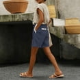 thumbnail image 6 of Favoffer Womens Short High Waist Drawstring Elastic Waistband Pocket Casual Shorts Comfy Sets for Sports Beach Daily Lounging, 6 of 6
