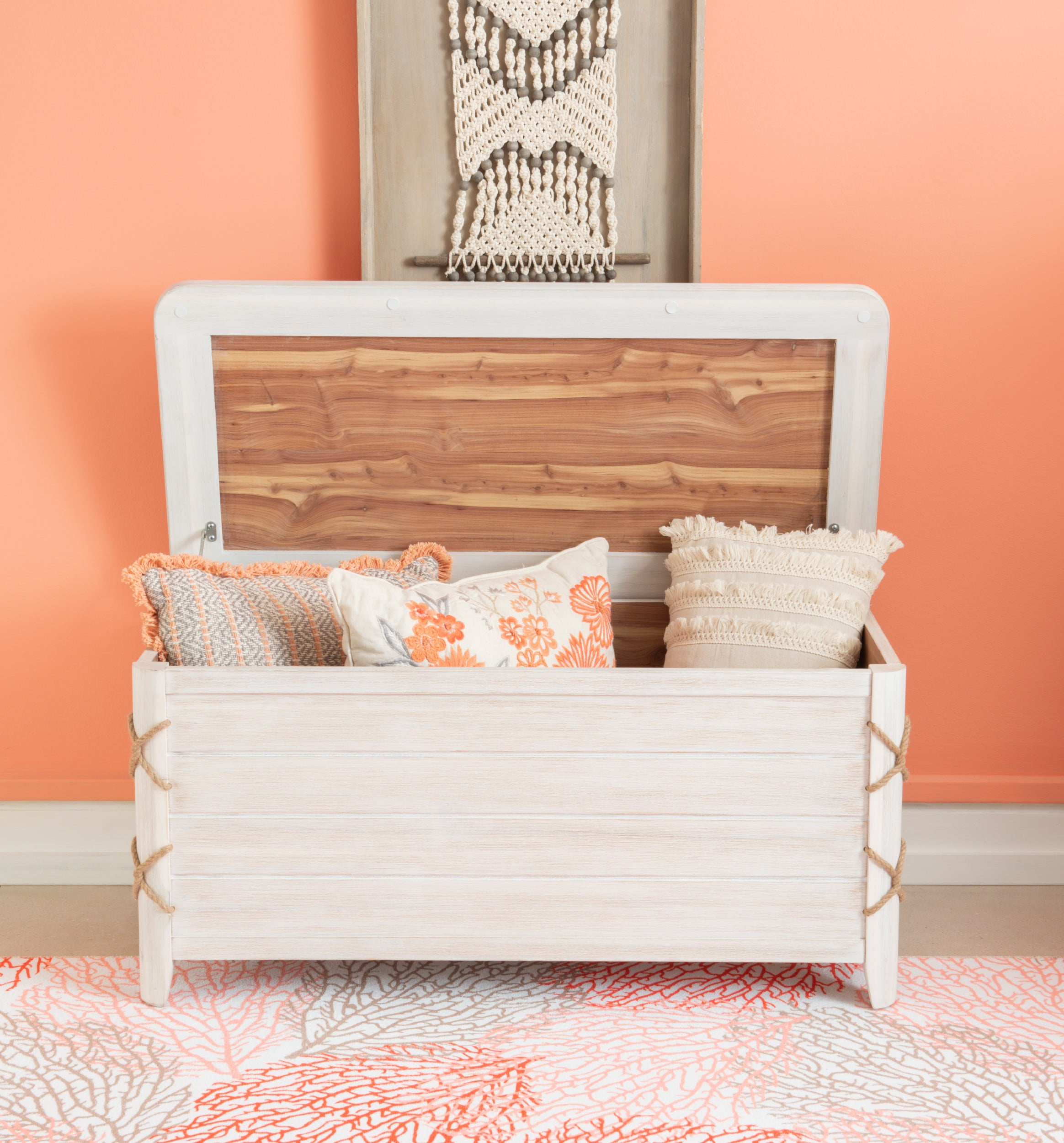 Powell Harrow Cedar Chest, Whitewash