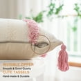 thumbnail image 4 of Skodaer 2 Pack Boho Decorative Throw Pillow Covers Tufted Woven with Tassel Series Pillow Case,12x20,Pink, 4 of 7