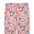 thumbnail image 3 of Squishmallows Girls Notch Collar Top and Sleep Pants Pajama Set, 2-Piece, Sizes 4-16, 3 of 3