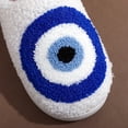thumbnail image 4 of Zapatillas Ojo Piel esponjosa Acogedor plano Slip-On Artículos para el hogar (44-45) Azul, 4 of 9
