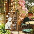 thumbnail image 5 of SM-XLHN Home is Where My Dogs are 28 x 40 House Flag Double Sided, Pet Paw Print Garden Yard Decoration Dog Owner Lover Gifts, Farmhouse Rustic Burlap Outdoor Decor Decorative Large Flag, 5 of 6