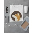 thumbnail image 3 of Geometric Welsh Corgi Profile T-Shirt Men -Image by Shutterstock, Male Large, 3 of 4