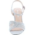 thumbnail image 7 of City Classified Nasa Comfort Womens Strappy Rhinestone Open Toe Low Heel Heeled-Sandals, 7 of 7