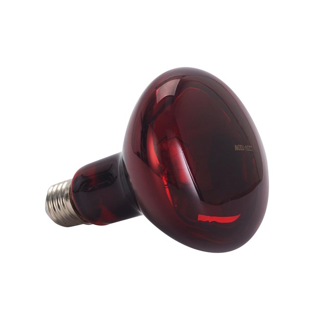 Bombilla de luz roja para reptiles, lámpara de calefacción cálida para mascotas, accesorios para tomar el sol, luz infrarroja diurna para erizos, Gloria Bombilla de reptil