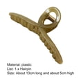thumbnail image 7 of harmtty Claw Clip Large Size Elegant Temperament Half Transparent Non-slip Hairstyle Decoration Headwear Jelly Color Women Head Back Hair Clamp for Thin Medium Hair,Beige, 7 of 7
