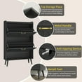 thumbnail image 6 of Shoe Storage Cabinet for Entryway, Shoe Cabinet with 2 Flip Drawers, Narrow Shoe Cabinet, Hidden Shoe Rack Cabinet, Free Standing Wooden Shoe Organizer, Black, 6 of 16