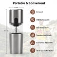 thumbnail image 5 of MINKUROW Electric Burr Coffee Grinder,Portable Single Serve Coffee Maker with Insulated Travel Mug,Small Coffee Bean Grinder with Multi Grind Setting and Filter for Travel/Camping/Espresso/Pour Over, 5 of 7