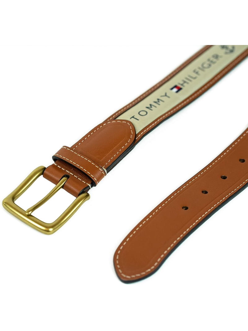 Tommy Hilfiger Brown Leather Belt with Gold-Tone Buckle Tommy Hilfiger Men main image 4