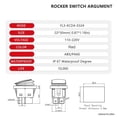 thumbnail image 5 of Osdhezcn 30A LED Lighted Rocker Switches 4 Pin 2 Position Rocker Toggle Switches, 5 of 8