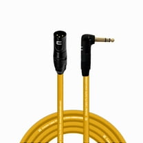 Coluber Cable Right Angle 1/4 TRS to XLR Male (3-Pin) Balanced Stereo Cable