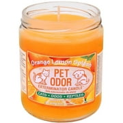 Pet Odor Exterminator Candle - Orange Lemon Splash Jar (13 oz)