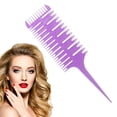 thumbnail image 1 of Peine de hueso de pescado de 3 vías para resaltar el cabello, peine para seccionamiento, peine para seccionamiento, peine para teñir el cabello, peines para teñir el cabello Adepaton 2036064-3, 1 of 8