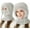 White, variant on 3 in 1 Beanie Hat with Scarf and Mask,Womens Knit Beanie Hat Fleece Lined Winter Scarf Mask Set Snow Caps