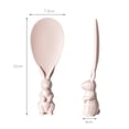 thumbnail image 3 of Cuchara De Arroz De Conejo Soporte de cuchara de conejo de paja de trigo, pala antiadherente de arroz, herramienta de cocina (rosa) Likrtyny Libre de BPA, 3 of 4