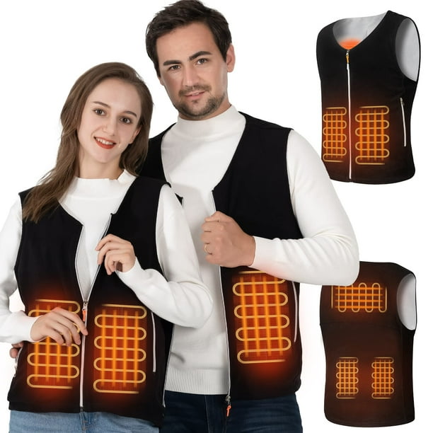 Avamo Electric Heated Fleece Vest with Battery Pack Fleece Thermal