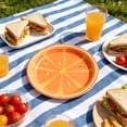 thumbnail image 2 of AYktou 8 Pcs 7 Inch Fruit Paper Plates, Tutti Frutti Theme Disposable Dessert Dishes Birthday Party Plates Tray Summer Party Wedding Tea Party Supplies, Picnic Round Papers Plate, 2 of 6