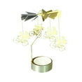 thumbnail image 2 of Hot Spinning Rotary Metal Carousel Tea Light Candle Holder Stand Light  Gift, 2 of 2
