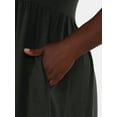 thumbnail image 2 of Terra & Sky Women's Plus Size Cotton Gathered Waist T-Shirt Dress, Sizes 0X-5X, 2 of 4