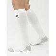 thumbnail image 4 of Graduated Compression Socks for Men &amp; Women | MDSOX 20-30 mmHg | (White, Small) - Best Choice, Ideal for Everyday Use, Travel, Running, Maternity Pregnancy, Nursing, Circulation &amp; Recovery, 4 of 5