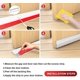 thumbnail image 3 of Door Seal Strip, Self-Adhesive Weather Stripping for Soundproofing (White/45mm Width x 1m Length), 3 of 5